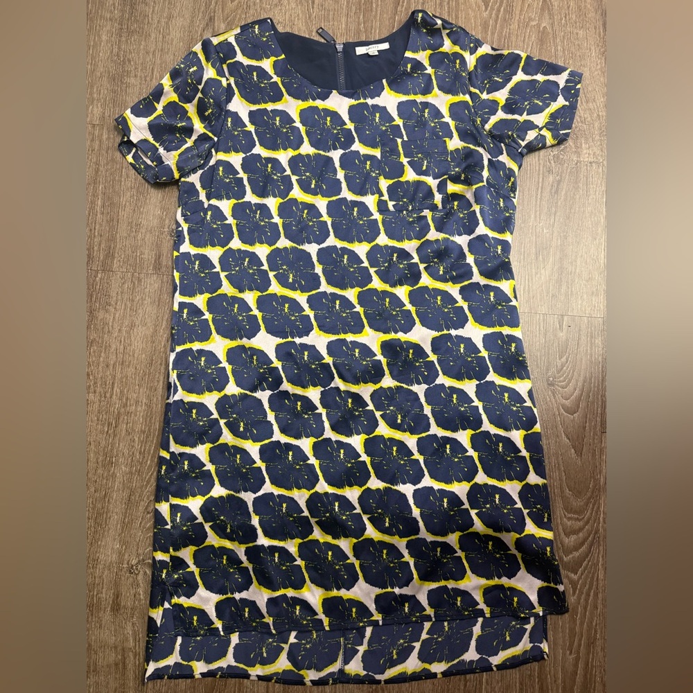 Poetry Navy and Yellow Floral Midi Dress